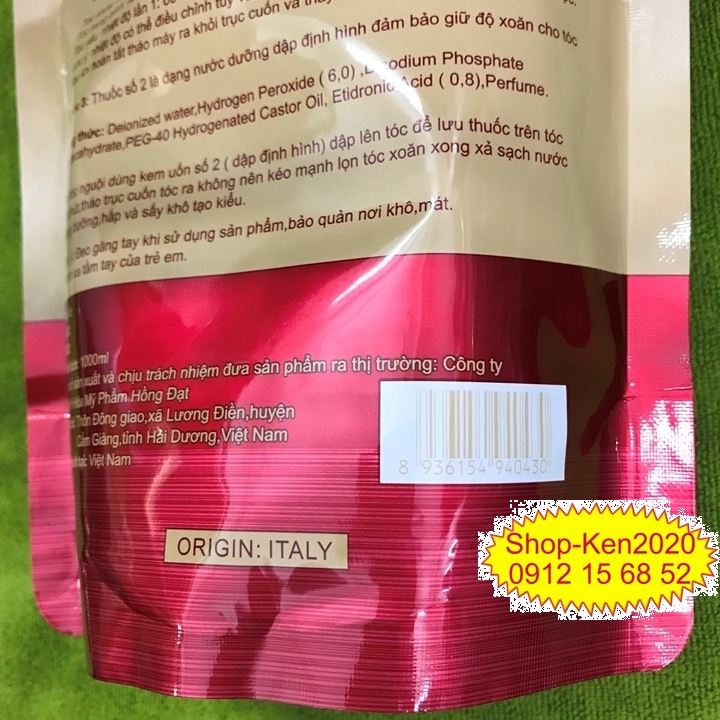 Uốn duỗi tóc 5C Colagel Makayry 1000ml x2 (1-2) (A-B)