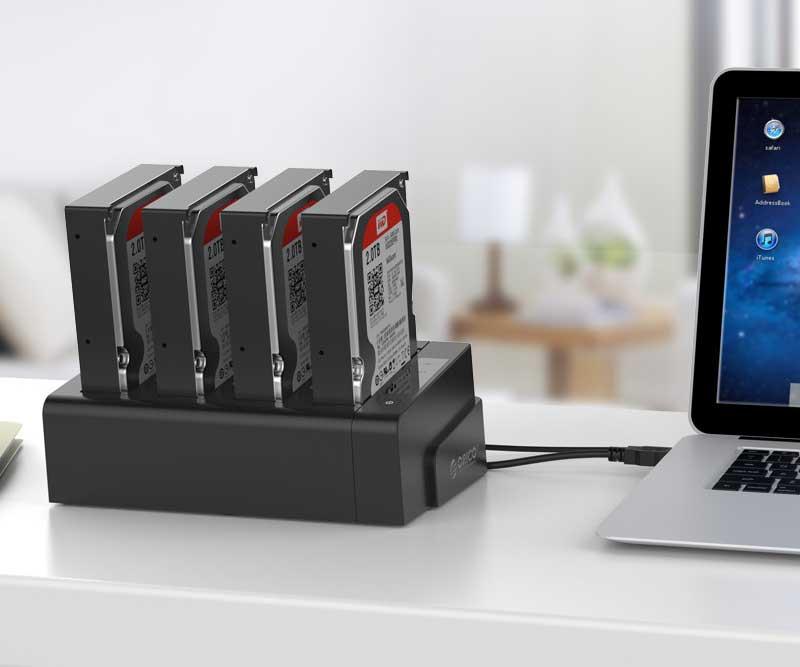 Dock ổ cứng clone 1 ra 3 USB3.0 6648US3-C - Hàng Chính Hãng