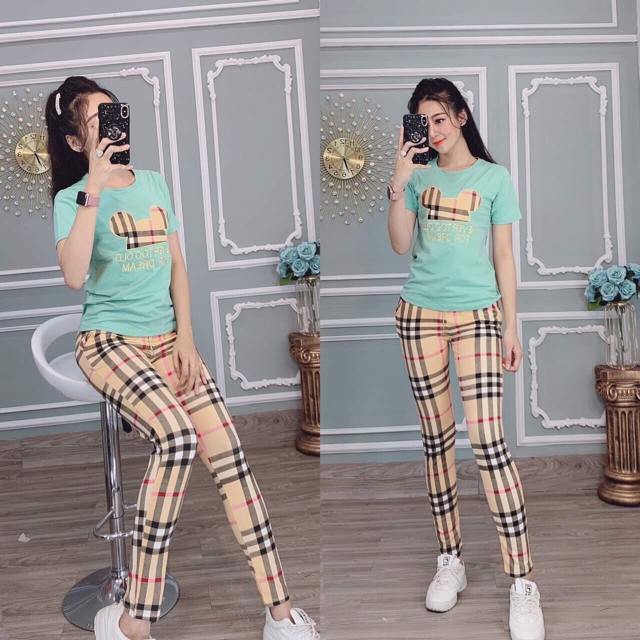 Set bộ đồ br nữ cực đẹp , tôn dáng t&l