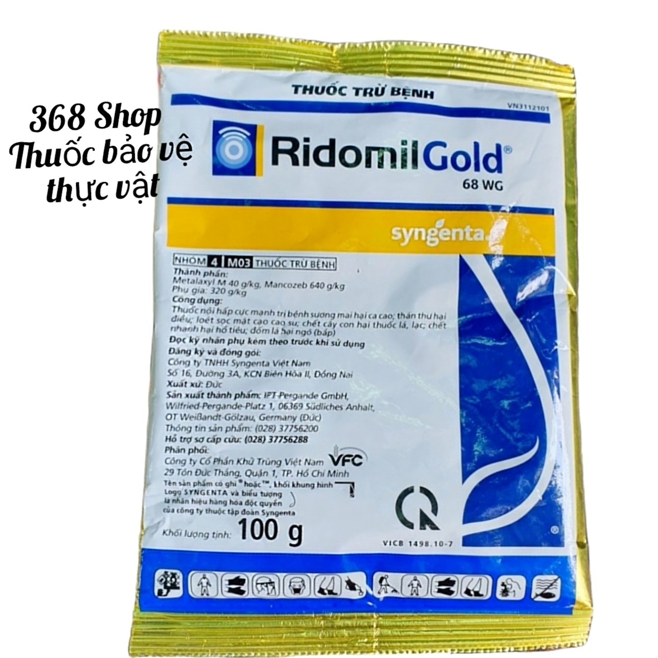 💎 Thuốc trừ bệnh cây trồng Ridomil Gold 68WG 💖 syngenta