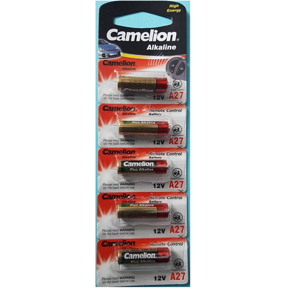Pin a27 12v camelion 1 vỉ gồm 5 viên
