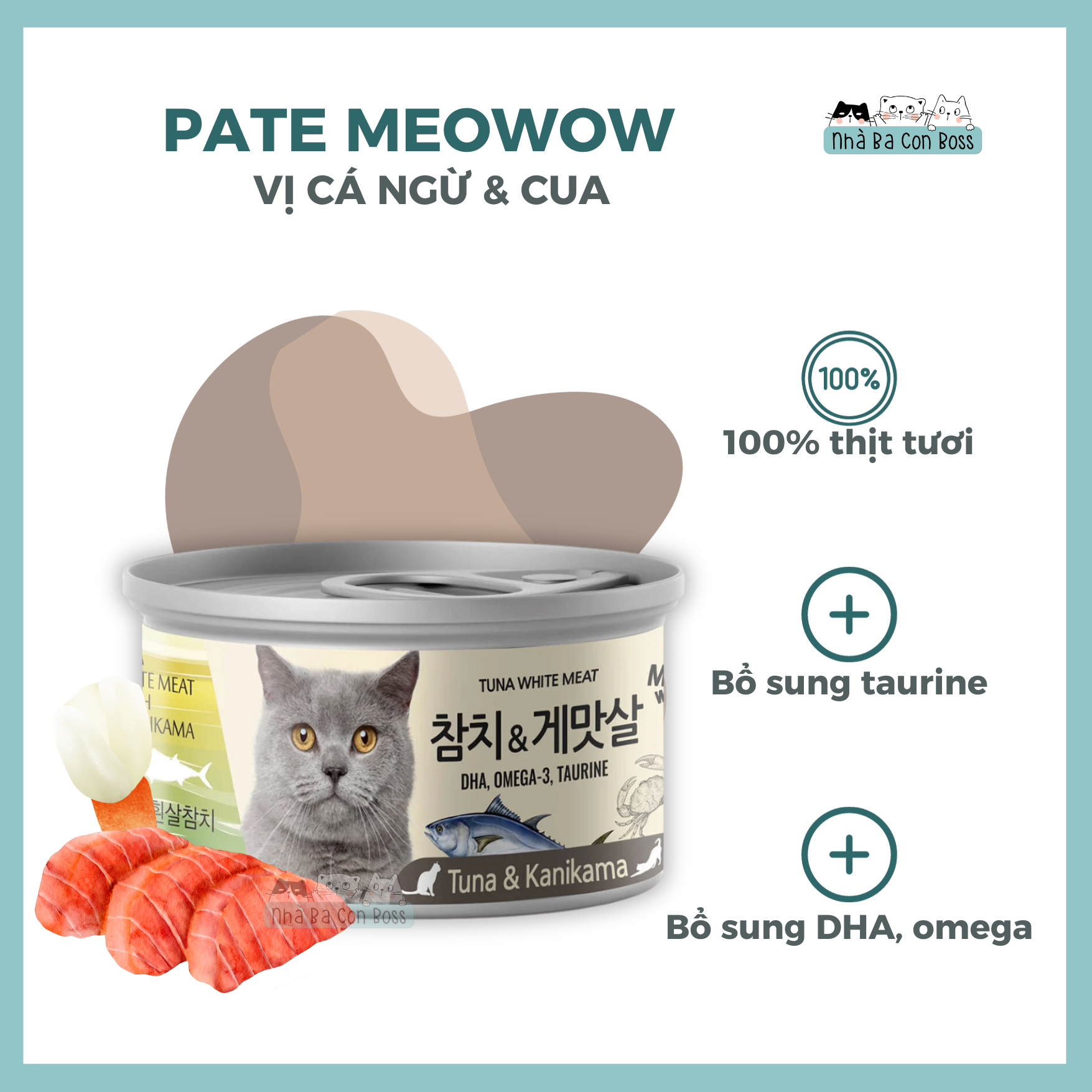 [Lon 80g] Pate Cho Mèo Meowow