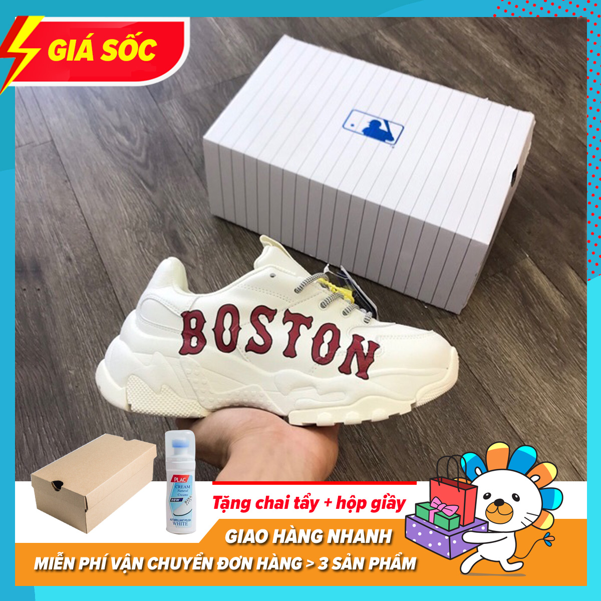 Giày Thể Thao Sneaker Nam Nữ MLB Boston
