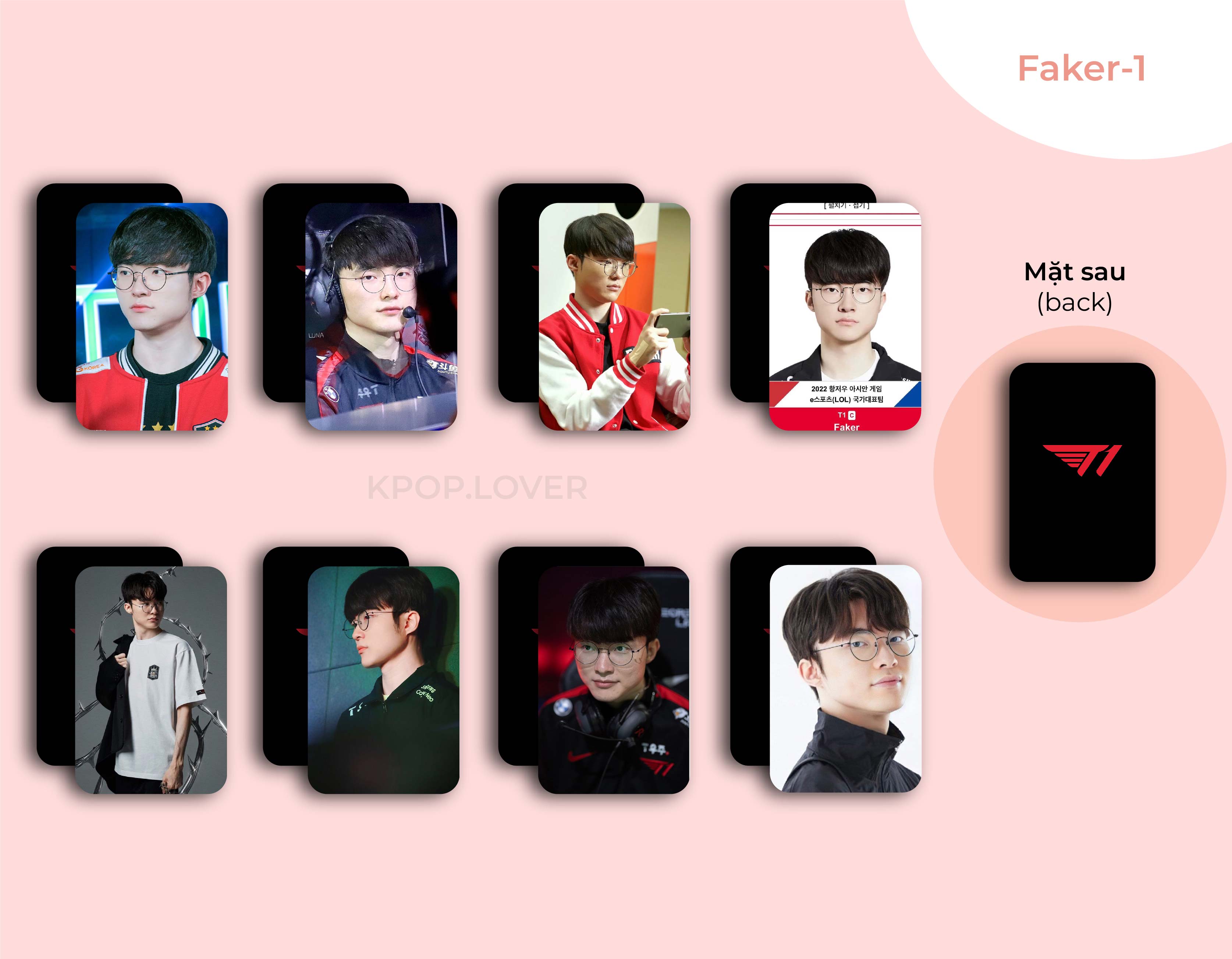 SET 8 CARD BO GÓC SKT T1