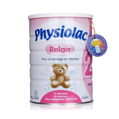 Sữa bột Physiolac số 2 loại 900gr cho bé từ 6 - 12 tháng tuổi