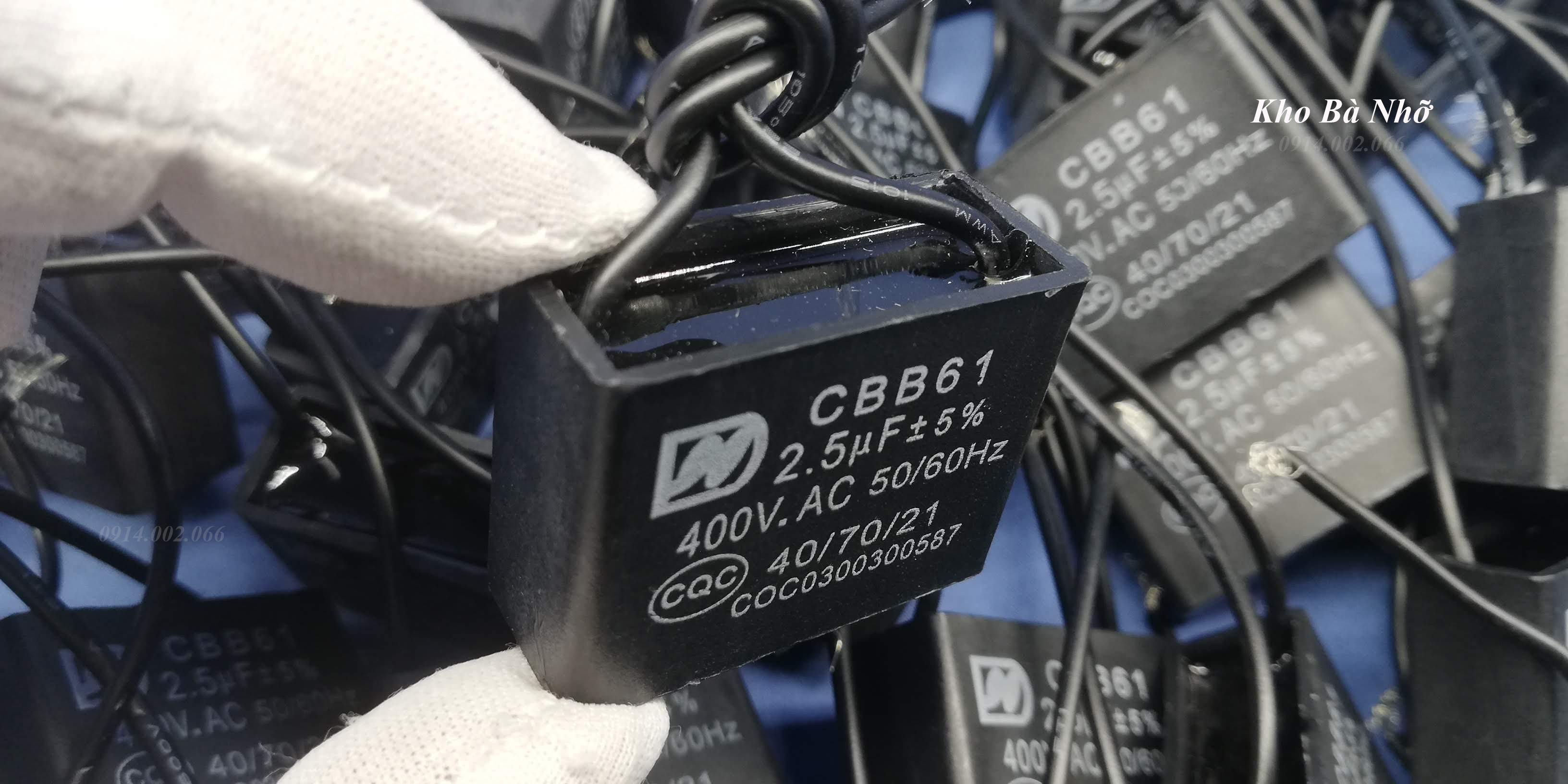 Combo 10 Tụ quạt 2,5uf - CBB61 400VAC
