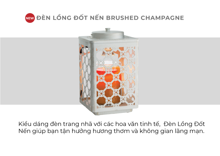 Combo Đèn Lồng Đốt Nến & Nến hũ Goose Creek 680g
