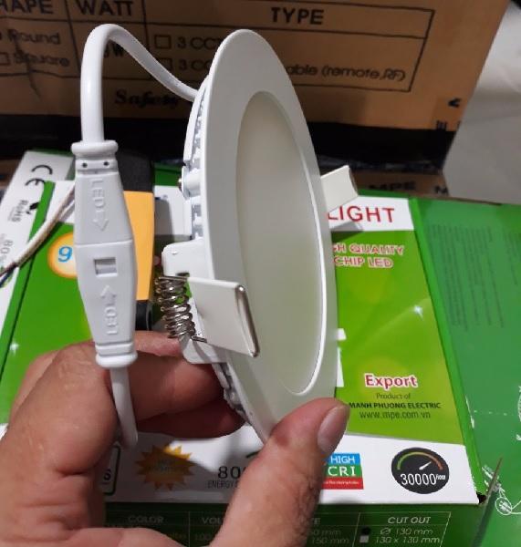 [HCM]ĐÈN LED PANEL ÂM TRẦN TRÒN 9W MPE