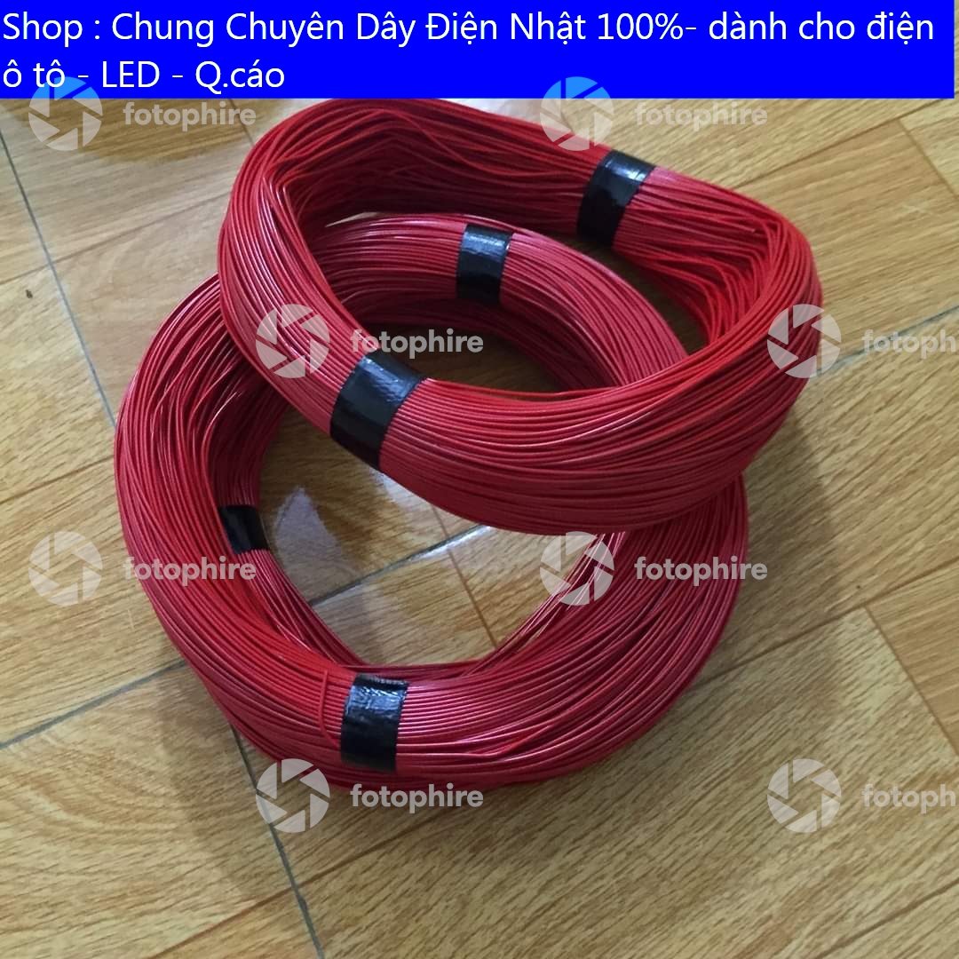 Dây điện nhật 0.75mm 100m màu đỏ