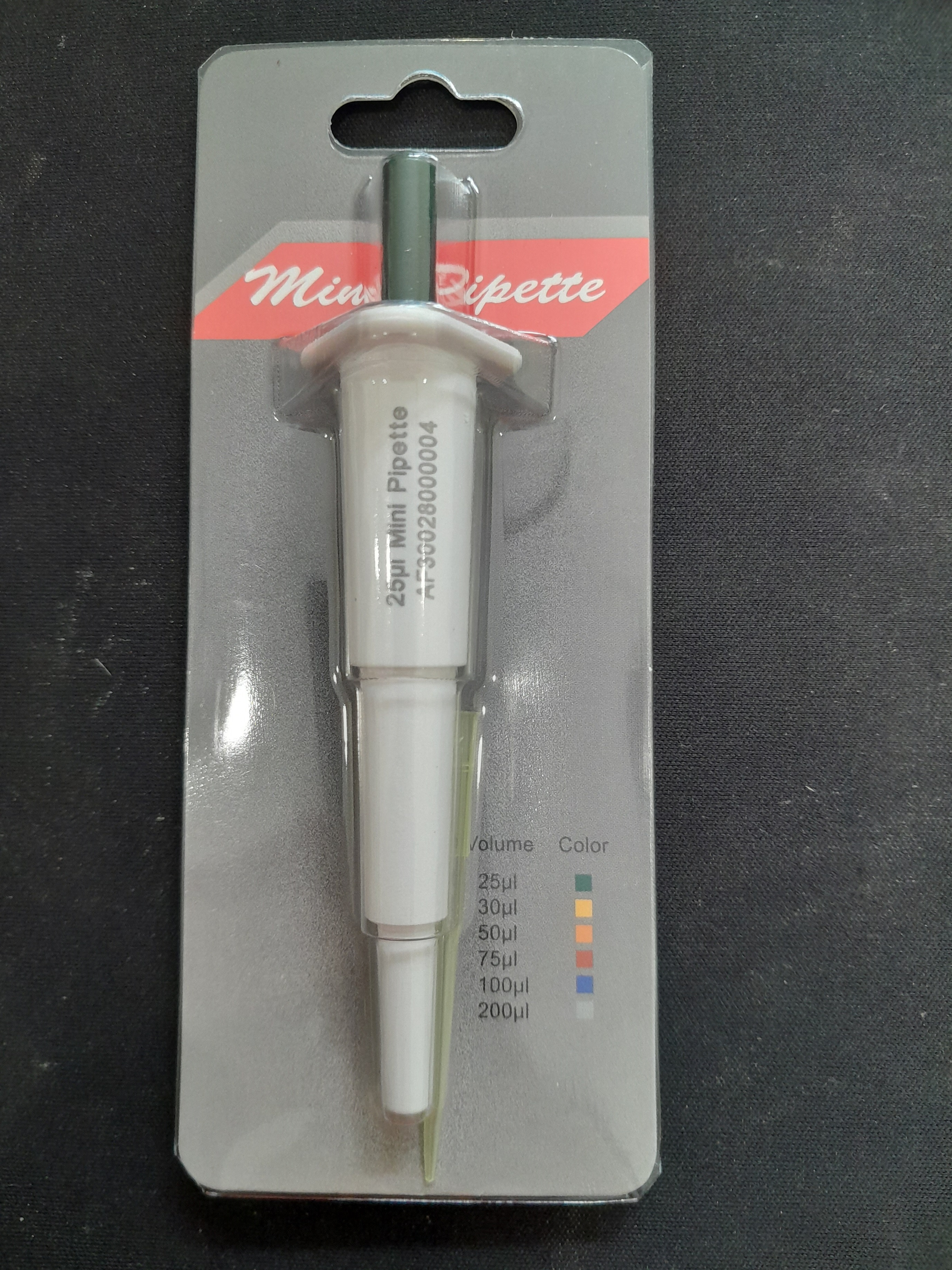 Mini Pipet 10 uL/25 uL/30 uL/50 uL/75 uL