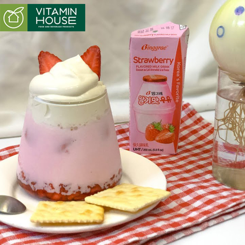Sữa chuối/ dưa lưới/ khoai môn Binggrae Hàn Quốc 200ml
