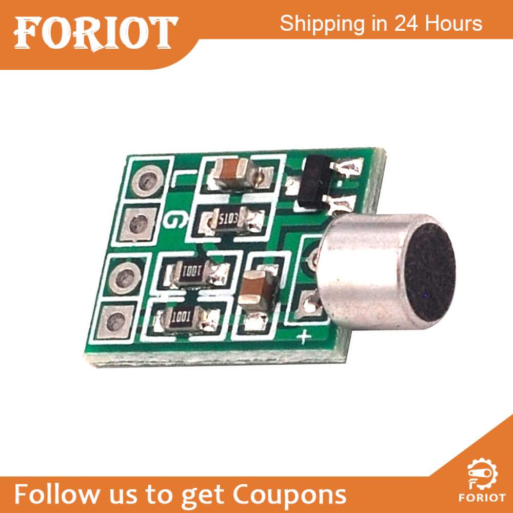 Foriot Phụ Kiện Micro Nhỏ Mô Đun Micro Mini Micro Âm Thanh Mô Đun Mạch Khuếch Đại Bộ Thu Âm Micrô Bảng Mạch