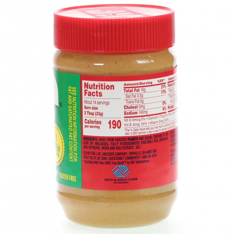 Bơ đậu phộng mịn JIF hũ 454g