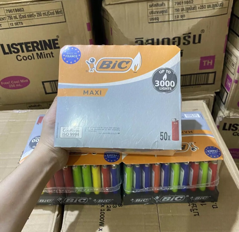 Combo 6 Cây Hột quẹt Bic Lớn J6 - Bật lựa J6 I(Hàng Chính Hãng Nhập Khẩu Từ Pháp)