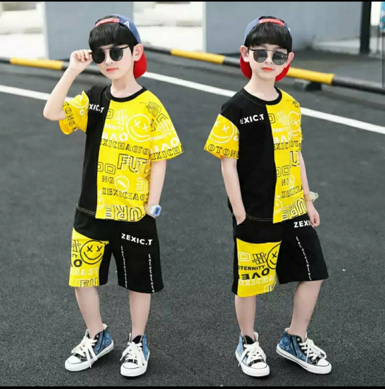 [SIZE NHỎ + ĐẠI+CỒ] SÉT BỘ THUN MẶC NHÀ BÉ TRAI MẶC NHÀ IN CHỮ
