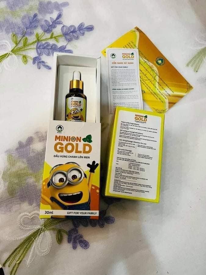 [Chính hãng] Dầu húng chanh lên men MINION GOLD 30mL