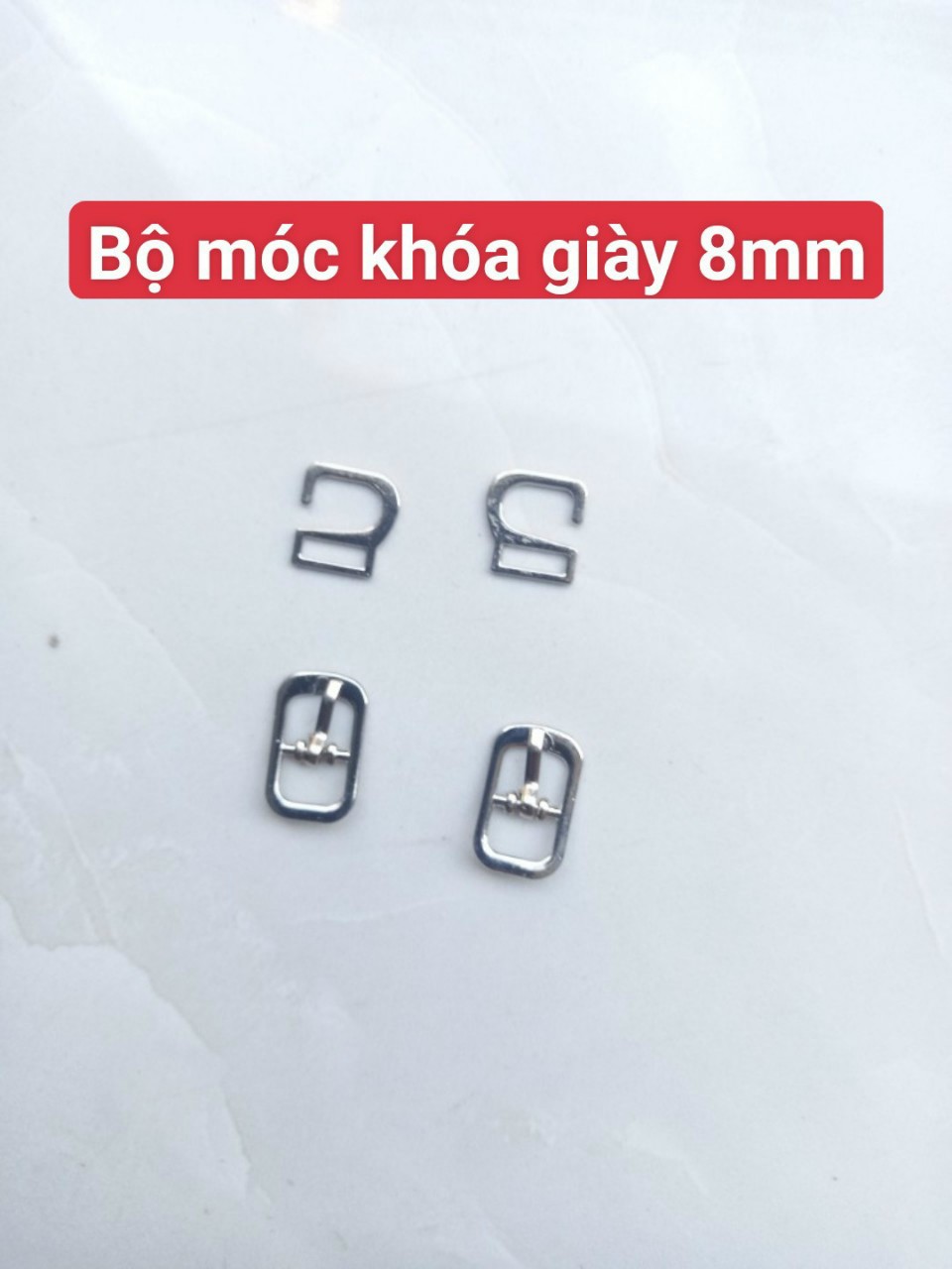 Khóa móc giày,khoen móc giày 1 cm, 0,8 cm