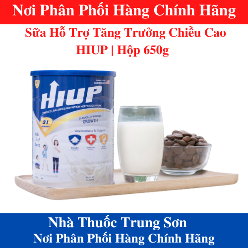 Sữa hỗ trợ tăng trưởng chiều cao hiup | hộp 650g - trung sơn 1