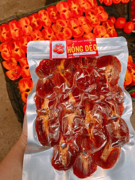 500g Hồng chẻ sấy dẻo - Đặc sản Đà Lạt