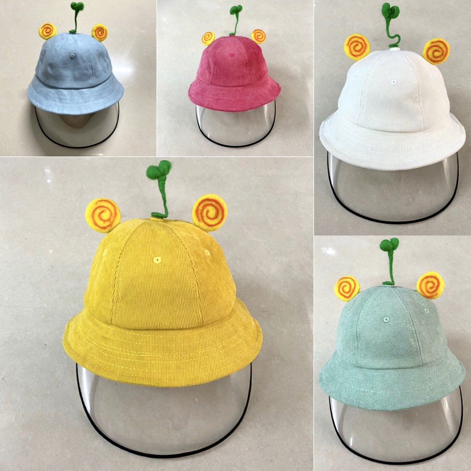 [ Bé 2 - 6 Tuổi ] Nón Chống Dịch, Chống Bụi Cho Bé Trai Bé Gái, Mũ Mầm Chống Dịch