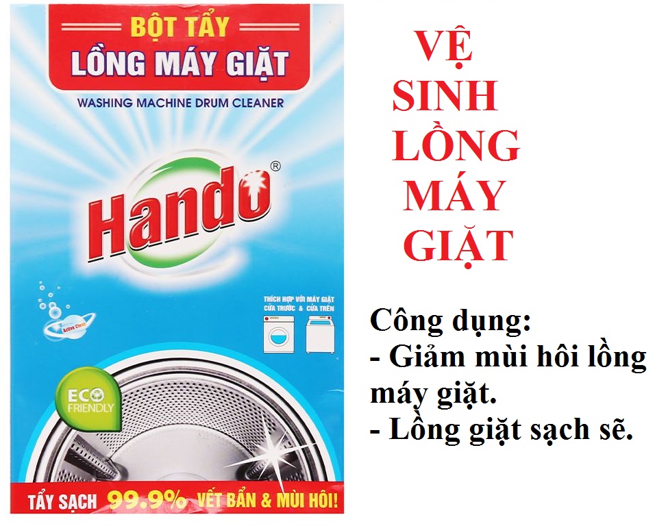 Bột vệ sinh tẩy lồng máy giặt Hando (2 gói/hộp) PNS25
