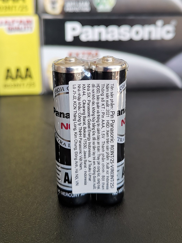 Pin AAA Panasonic R03NT/2S, Pin Panasonic Đen ( 30 Viên )