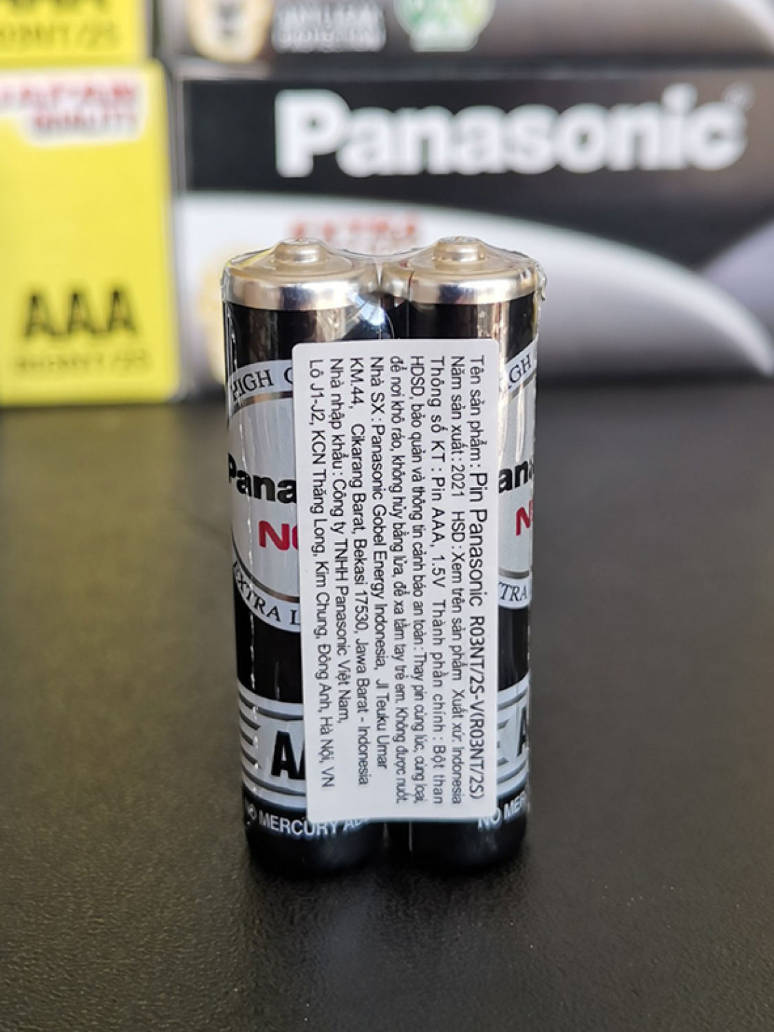 Pin AAA Panasonic R03NT/2S, Pin Panasonic Đen ( 30 Viên )