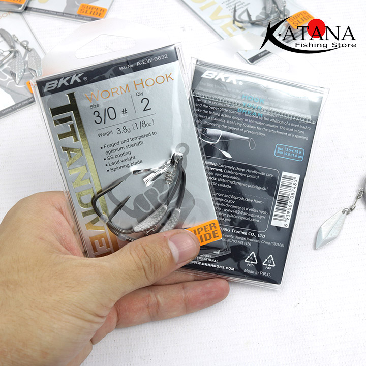 Lưỡi móc mồi mềm BKK Titan Diver