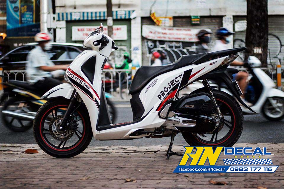 Tem trùm SH trắng chỉ đen đỏ project