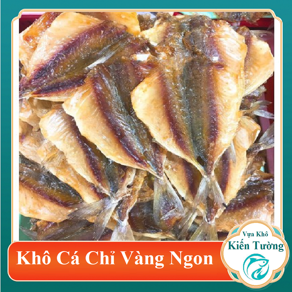 KHÔ CÁ CHỈ VÀNG SIZE CỰC ĐẠI LÀM QUÀ BIẾU HẾT Ý 250G-Vựa Khô Kiến Tường