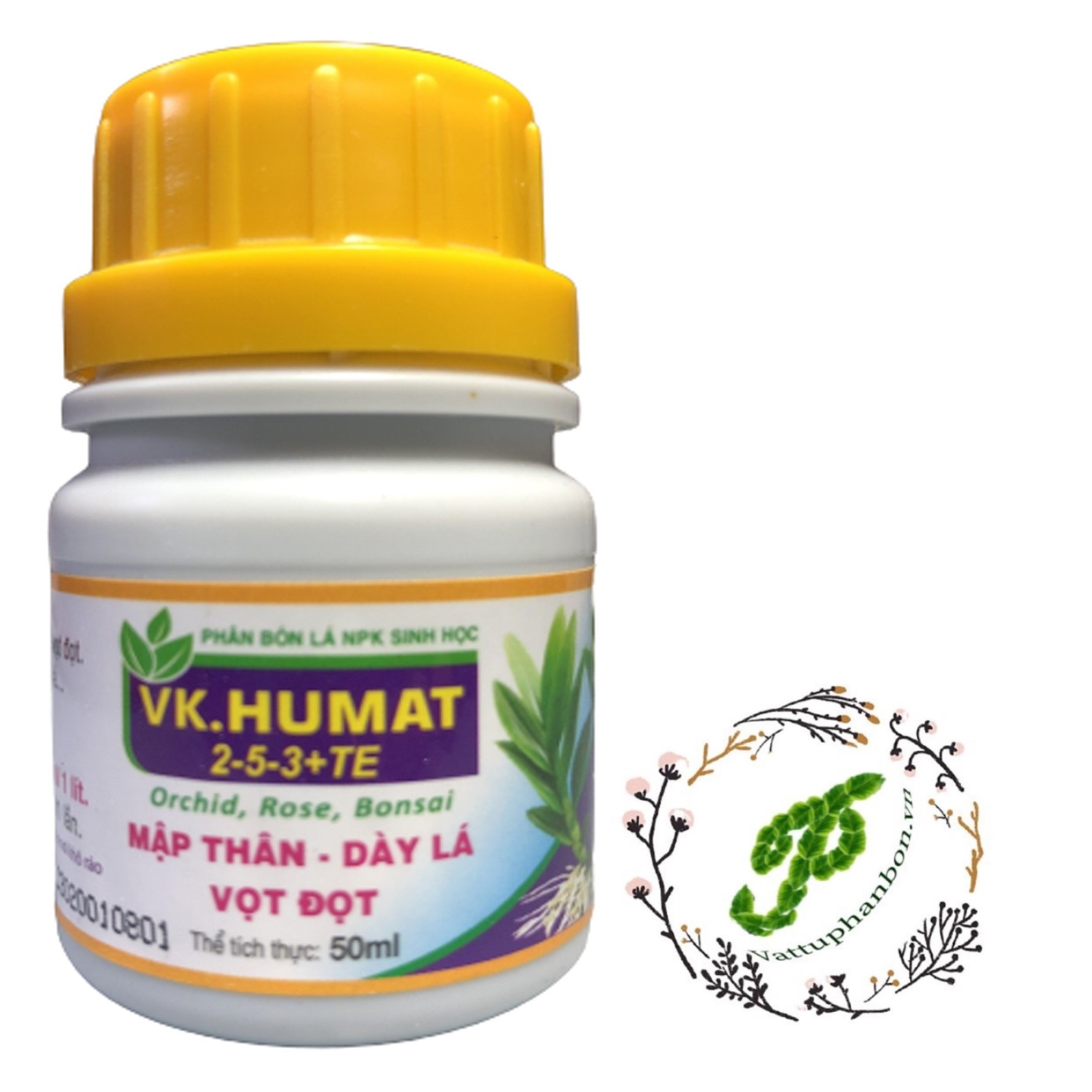 Phân bón npk sinh học vk. humat 2-5-3+te - #611a# 50ml