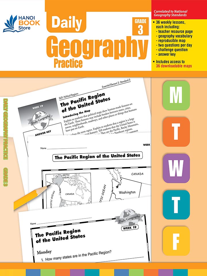 DAILY GEOGRAPHY PRACTICE GRADE 1-6 (Sách đen trắng) - Hanoi Book Store