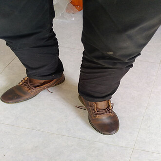 Giày Boots Nam Cổ Lửng Da bò  CC-02