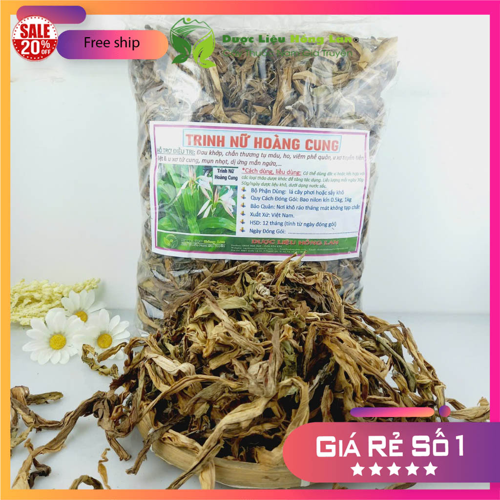 [FreeshipMAX] [HCM]Cây Trinh Nữ Hoàng Cung khô 1kg