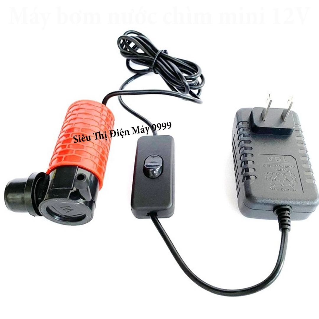 Máy bơm nước mini 12v - 30w bơm nước cắt rãnh tường