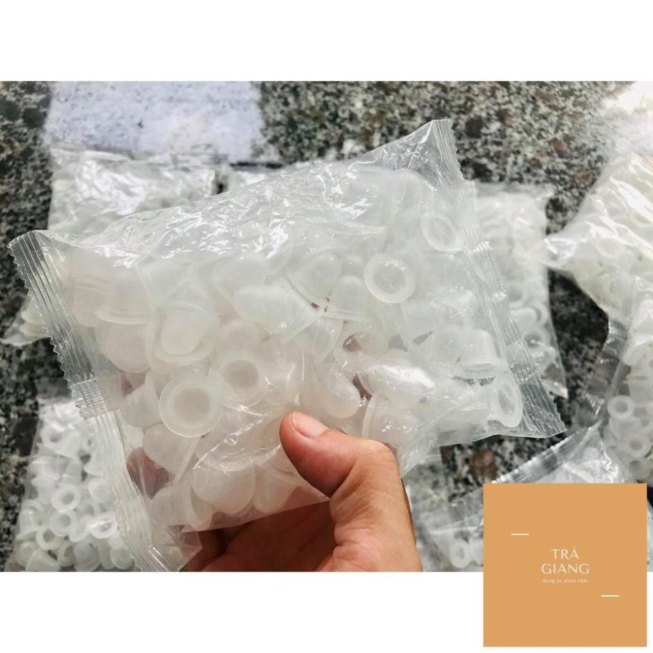 Chum silicon đựng mực phun xăm (1 gói/100c)