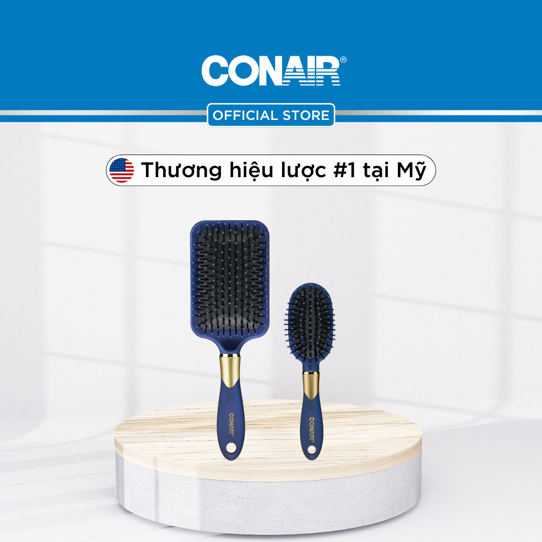Combo 2 lược gỡ rối Conair Velvet Touch