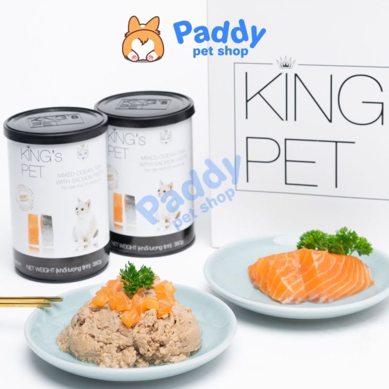 Pate Lon Kings Pet Gà & Cá Cho Chó Mèo 380gr
