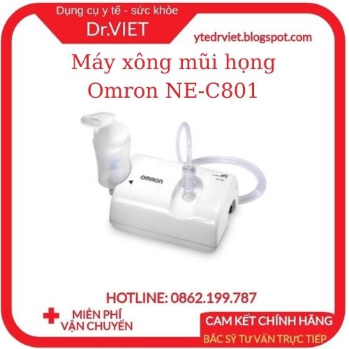 Máy xông mũi họng Omron NE-C801 sử dụng công nghệ van ảo V.V.T cho hiệu