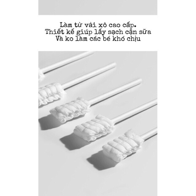 [HCM]Gạc Rơ Lưỡi V-Cool Vệ Sinh Răng Miệng Cho Bé ( hộp 30 cái )