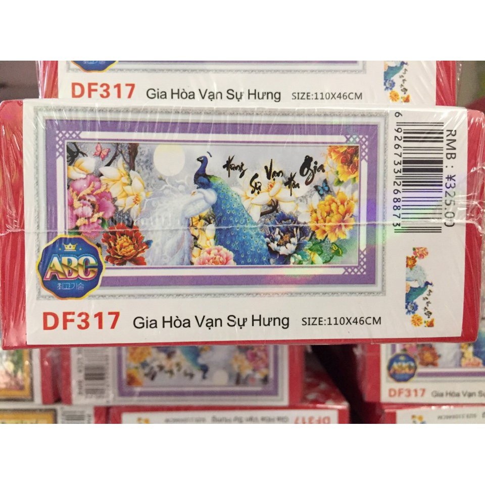 Tranh đính đá 5d gia hòa vạn sự hưng (chưa đính) df317 (HANGDANG12)