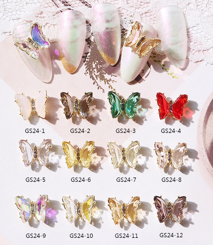 Bướm Đá Pha Lê Đính Móng GS24