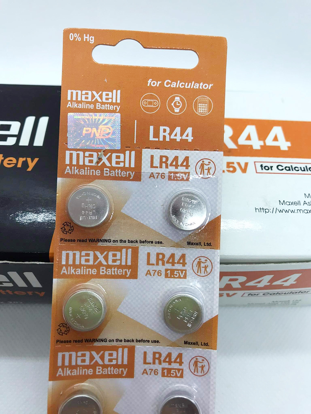 Combo 4 viên pin AG13, LR44 Maxell Alkaline 1.5V