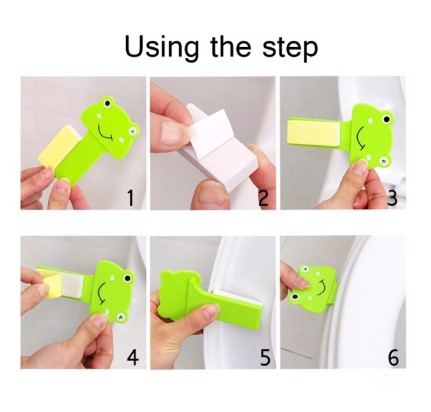 Dụng cụ hỗ trợ mở nắp bồn cầu hình thú