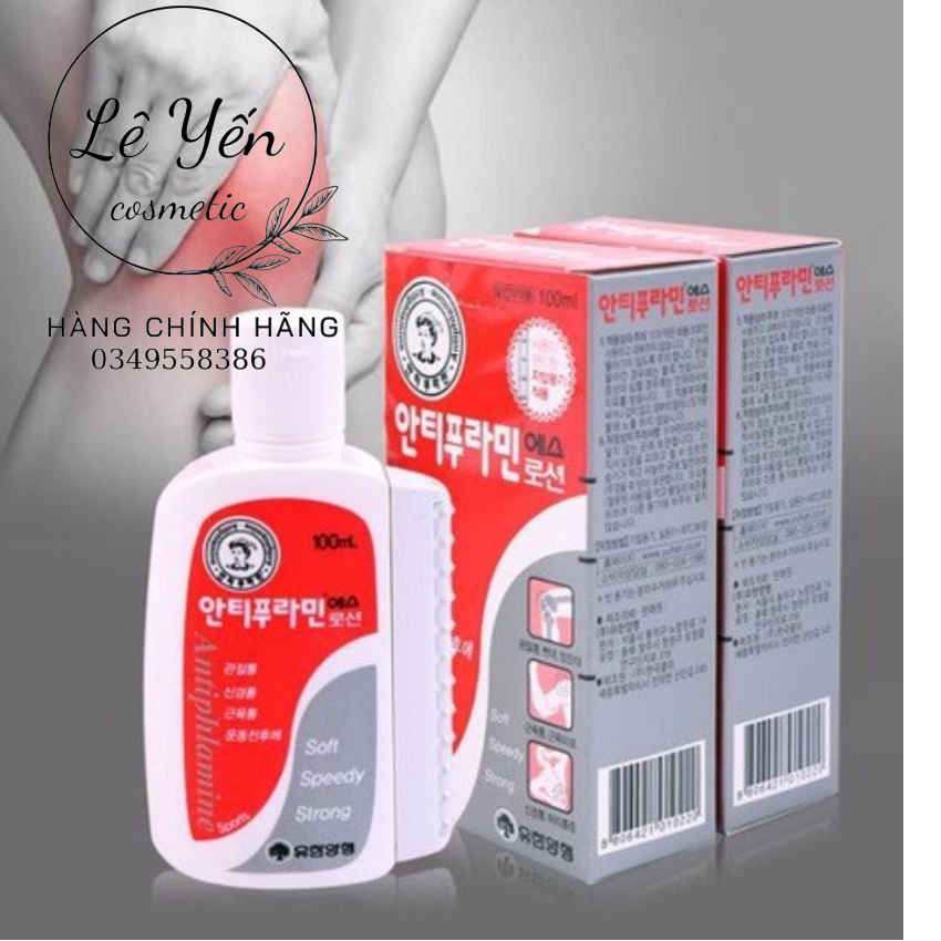 Dầu Nóng Xoa Bóp Antiphlamine Hàn Quốc 100ml (Mẫu Mới Nhất)
