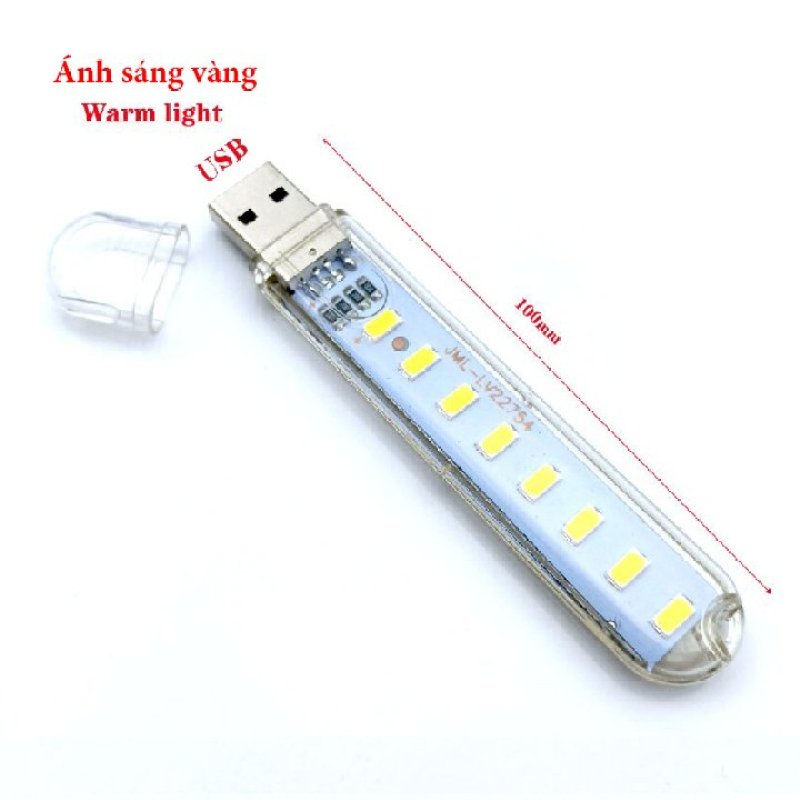 Bảng giá Đèn USB 8 LED ánh sáng trắng-vàng Phong Vũ