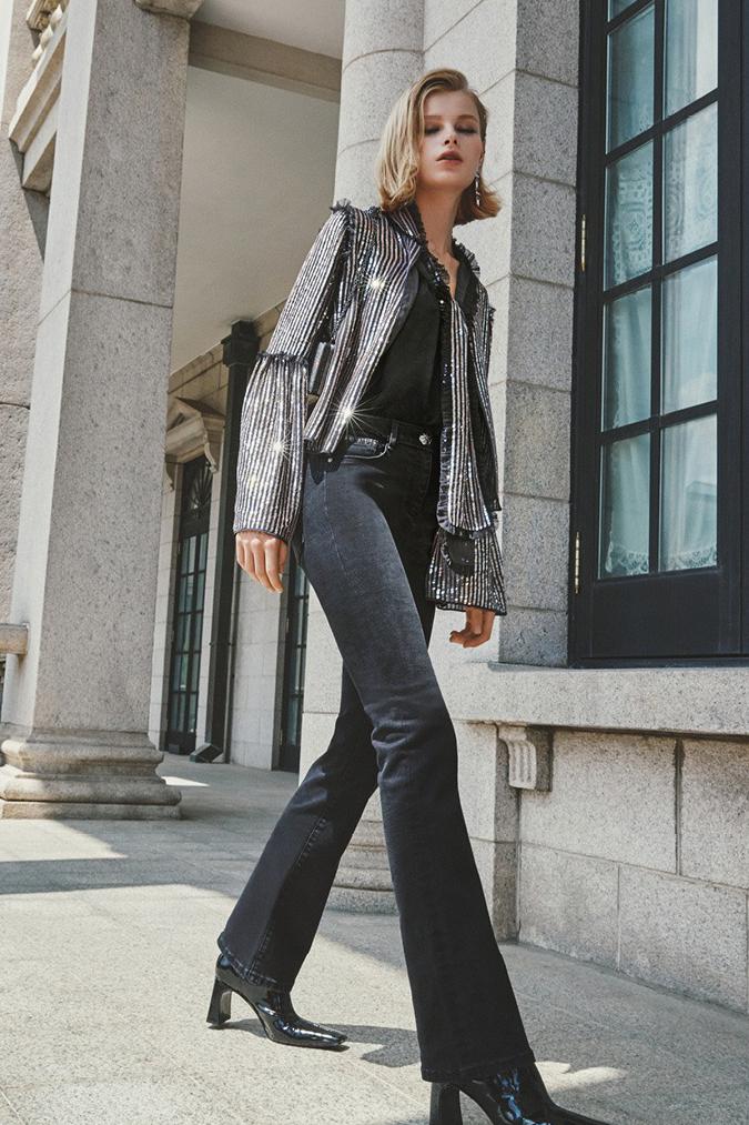 Quần jean lưng thun KARL LAGERF3LD (Có lót Nỉ)