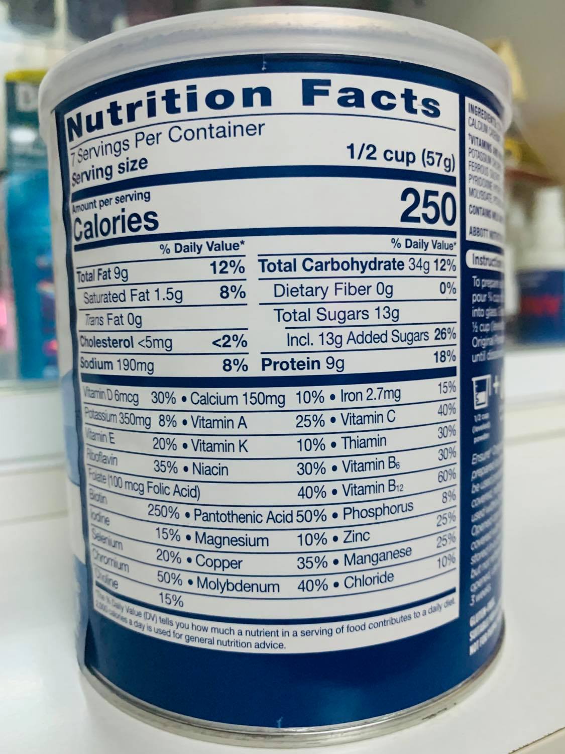 [HCM]Sữa bột Ensure Mỹ Original Nutrition Powder 397g [ Mẫu mới 397g Date T01/2023 ]