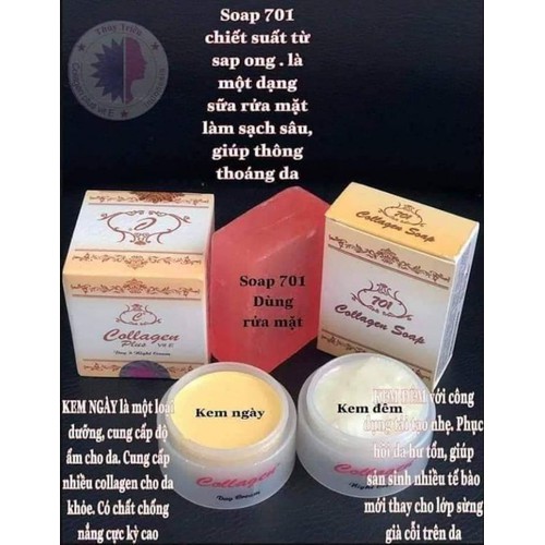 kem tri nám trắng da Collagen Plus Vit E Thái Lan