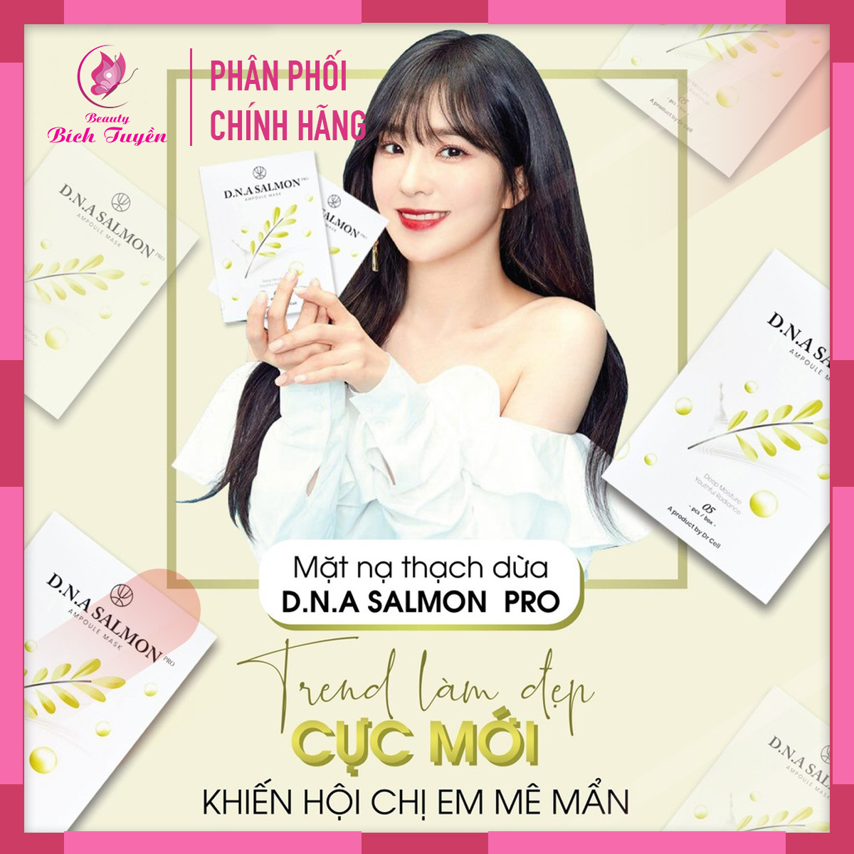 Mặt Nạ Dưỡng Da Cá Hồi DNA phiên bản mới